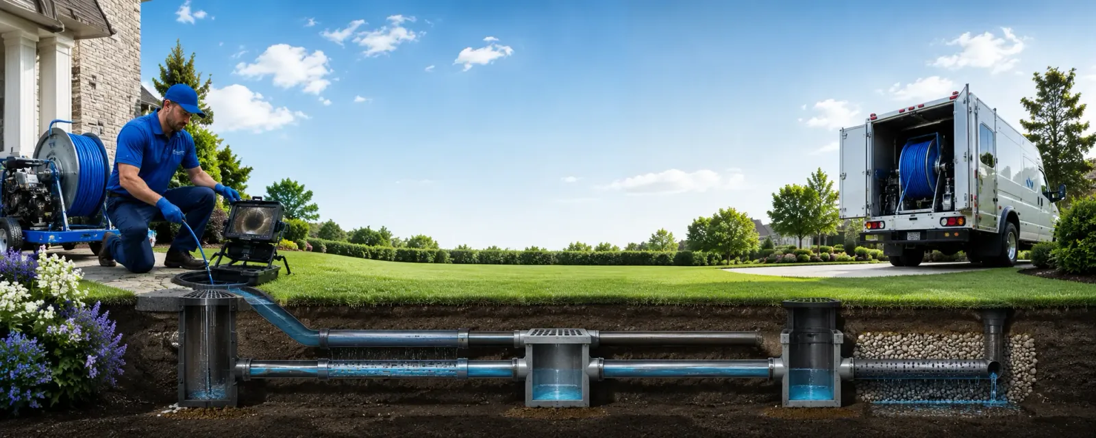 Outdoor drain cleaning information for Saxe, VA